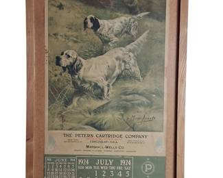 1924 Peters Cartridge Co Advertising Calendar