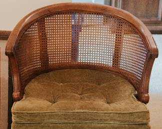 Mid Century Modern cane back chair set of 2