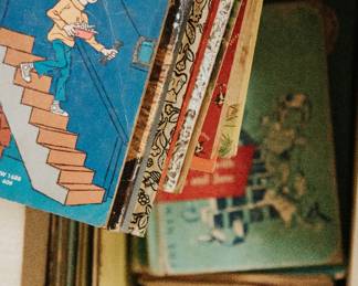 Variety of vintage children's books