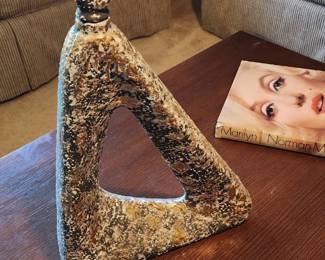Very nice Speckled Mid-Century cork top bottle 