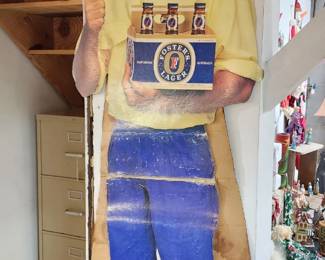 Beer advertising cut-out
