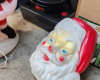 Several vintage Christmas Blow molds