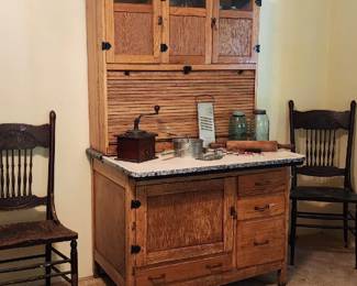Unusual Hoosier style kitchen cabinet