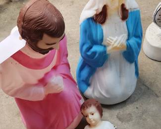 3pc. Mary, Joseph,  baby Jesus 