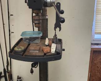 Free Standing Craftsman Drill Press ,drill bits...