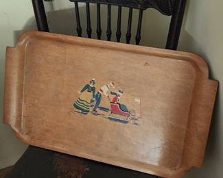Nice Mid-Century wooden tray