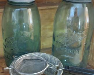 Zinc topped BALL JARS
