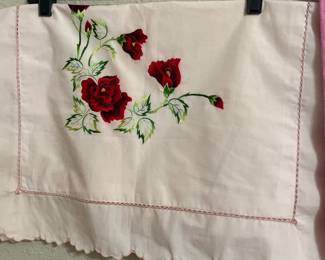 Embroidery Pillow Shams - full size