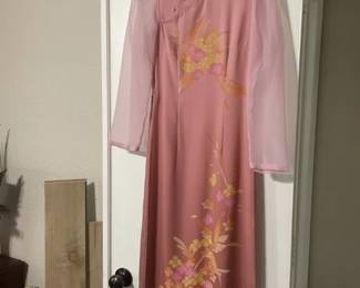 Even more beautiful - Asian motif style dress - Size sm