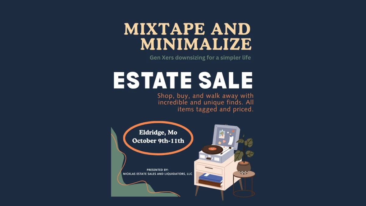 Cream Modern Minimalist Garage Sale Flyer Facebook Ad