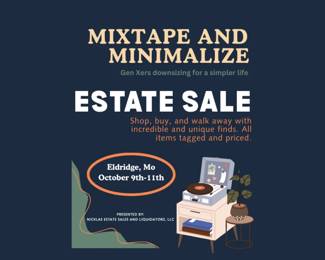 Cream Modern Minimalist Garage Sale Flyer Facebook Ad