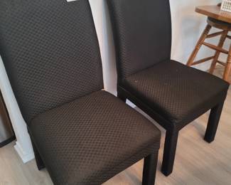 Black Dining Chairs (4)