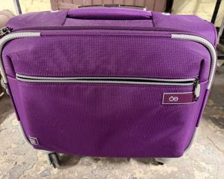 purple Cloe Underseat 16-Inch Water-Resistant Textile Luggage