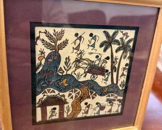 traditional Warli tribal folk painting from Maharashtra, India