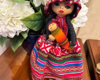 handcrafted Andean folk art doll