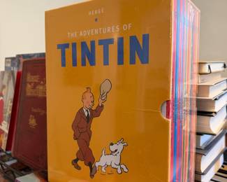 The Adventures of Tintin 23-Book Paperback Box Set by Hergé, sealed