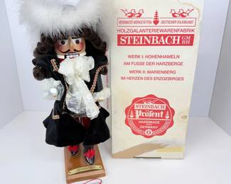 Lot #B37 - Steinbach Handmade German Wooden Nutcracker Captain Hook Time to Say Goodbye