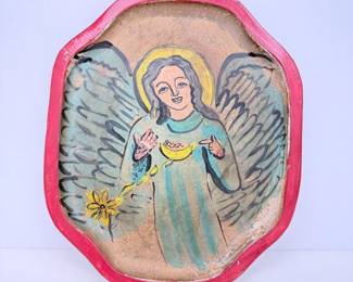 Lot #B4 - Lydia Garcia (1936–2023) Taos NM San Gabriel Retablo, 1993