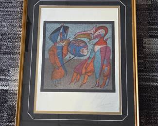 S Lot #97 - Mikhail Shemayakin Hand Signed & Numbered Rare Limited Edition H.C. 21/25 Carnival Series Color Lithograph