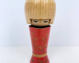 Lot #B26 - Japanese Hand Carved Wooden Sosaku Kokeshi Doll