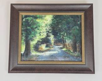 Lot #B40 - Christina Coyle Original Pastel Woodland Landscape – Evergreen, Colorado Artist