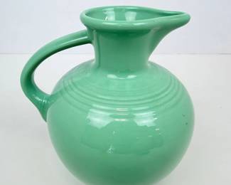 Lot #B18 - Vintage Homer Laughlin Fiesta Ware Green Ceramic Pitcher – HLC Fiestaware USA