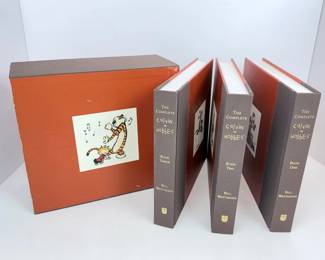 Lot #B35 - The Complete Calvin and Hobbes by Bill Watterson Hardcover Book Set with Slipcase