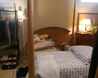 Queen 4 poster bed, no mattress