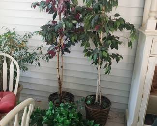Several artificial trees