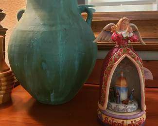 Green large pot made in Egypt