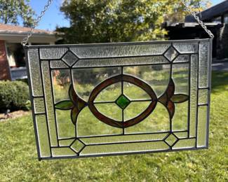 Vintage stained glass - 16" x 10.5"
