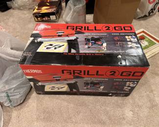 Unopened portable grill