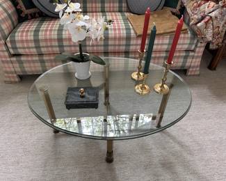 Brass coffee table