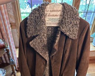 Vintage suede & shearling coat by Seymour Paisin Chicago