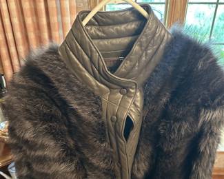 Leather and fur coat by Thomas E. McElroy