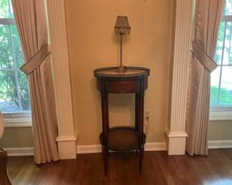 Antique Round Occasional Table ~ $150