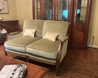 Green Velvet Settee Originally $1694 + Re-upholstery 3108). $1200