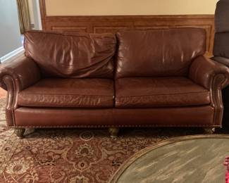 Hanock & Moore Apartment Size Sofa H 35 in, W 76”, D 42” Inside W 59”, D 21.5” Seat H 20”, Arm H 24” (Originally 5612) Asking $800