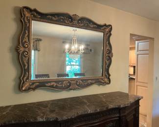 Stunning Black & Gold Mirror - $400