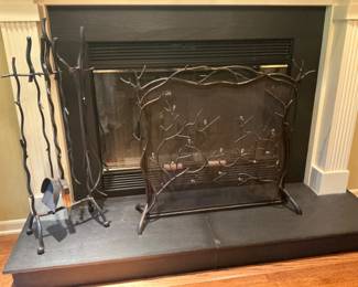 Fireplace Tools $100 & Fireplace Screen $200