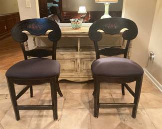 Charming/ Vintage High Quality Wood Counter Stools - $500
