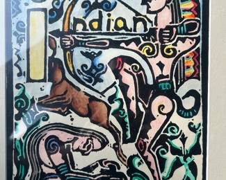 Walter Anderson, Alphabet series hand colored "Indian"
