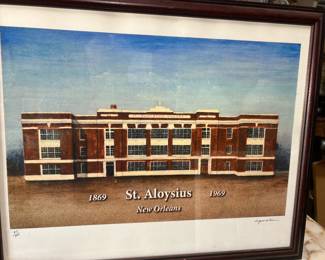 St. Aloysius 1969 framed poster by Asprodite