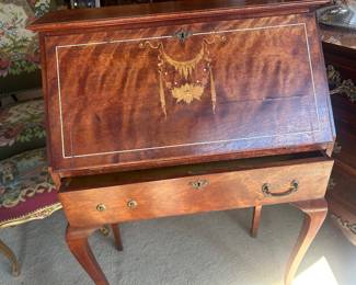 American MOP and ribband I inlaid bonheur du jour 