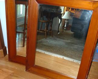 pair vintage mirrors