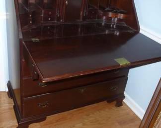 Mahogany drop leaf desk