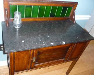 vintage Marble top server