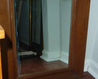 large framed mirror