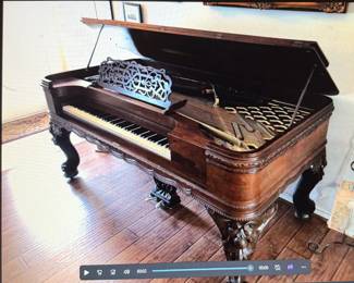 Beautiful James & Holmstrom Antique Square Grand Piano