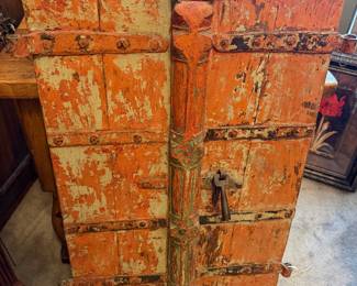 Antique Door/Window panel with lock